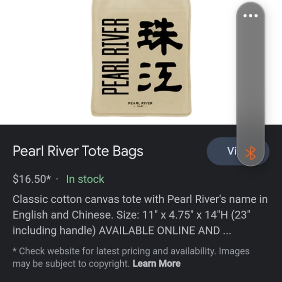Pear River Canvas tote - Picture 5 of 5